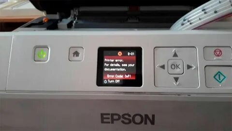 Принтер ошибка е 5