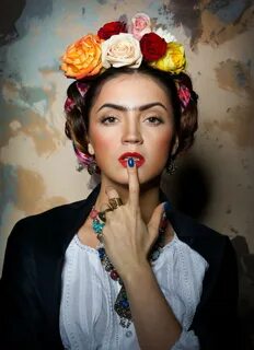 Фрида Кало: уникальный стиль макияжа в фотографиях. Искусство макияжа на anoshki