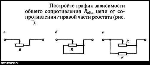 Сопротивление реостата на графике. Общее сопротивление реостата. общее сопротивление цепи реостата. схема реостата графическая.