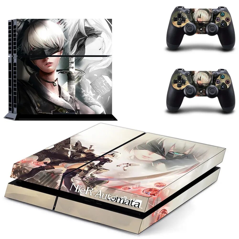 NIER ps4. NIER Automata плейстейшен. NIER Automata для ps4. Виниловые наклейки на ps4 Slim NIER. Automata ps4