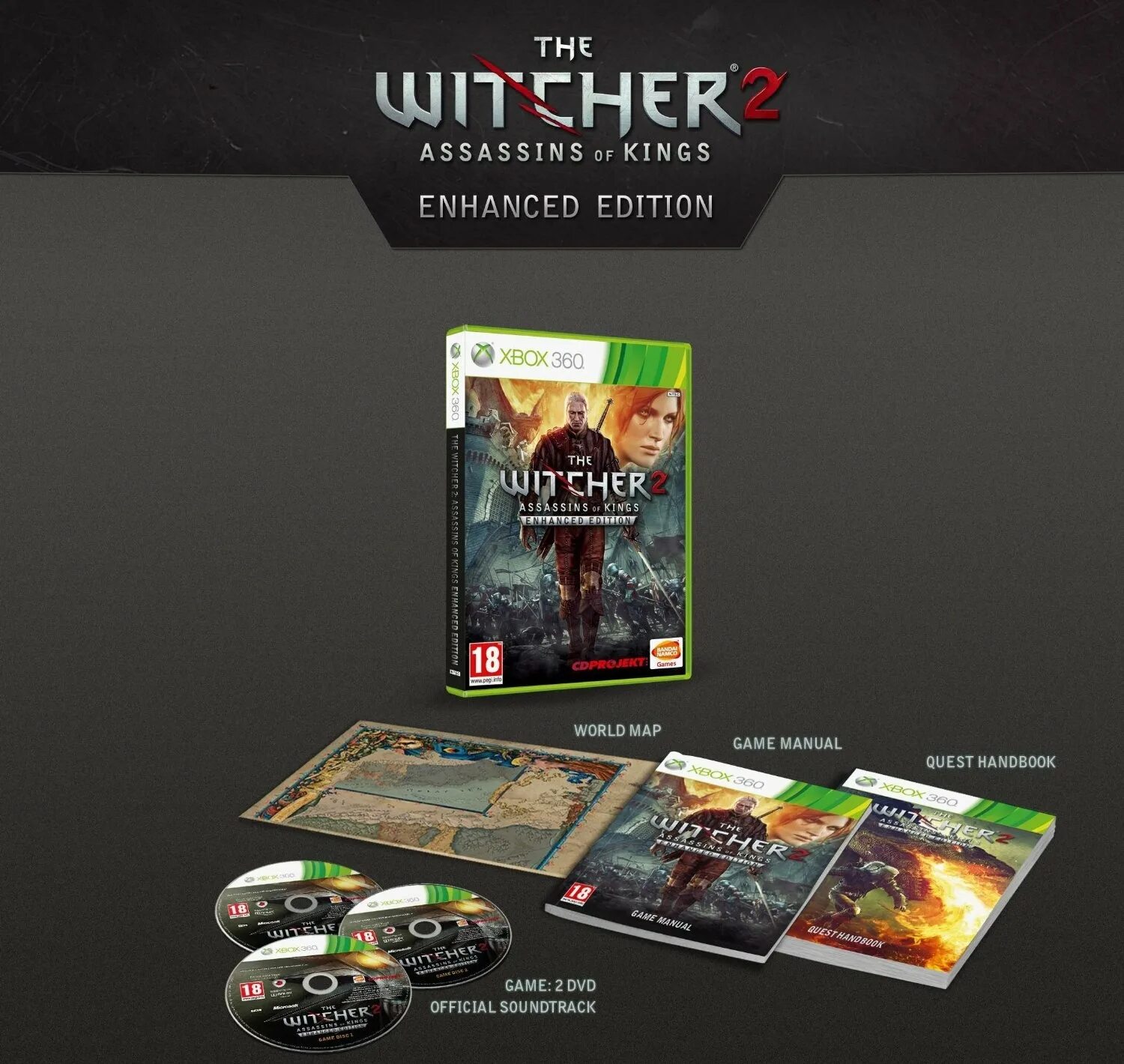 Xbox ведьмак купить. Ведьмак 2 коллекционное издание Xbox 360. The Witcher Xbox 360. The Witcher 2 enhanced Edition Xbox 360. Ведьмак 2 Икс бокс 360.