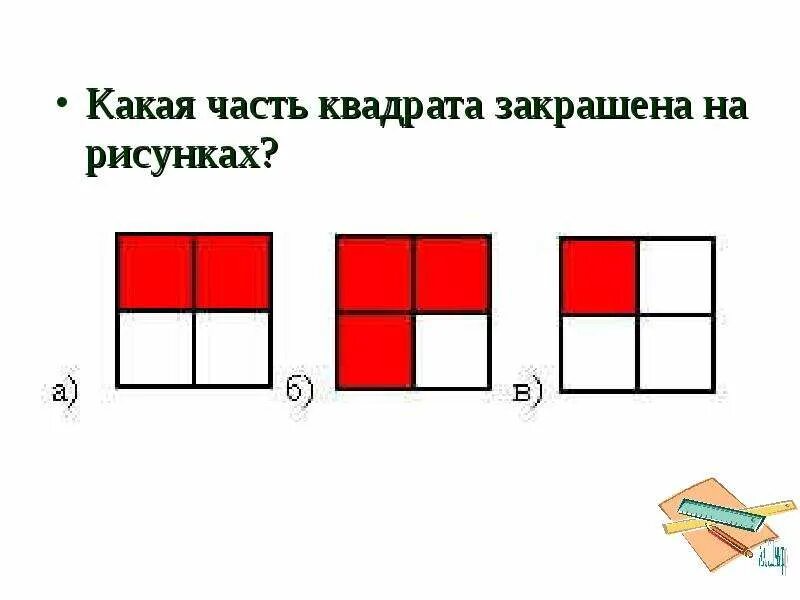Четверо какая часть. Какая часть квадрата закрашена. Кая часть квадрата закрашена. Какая часть квадрата заштрихована. В1 какая часть квадрата закрашена.