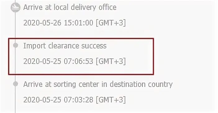 Import customs clearance begins перевод