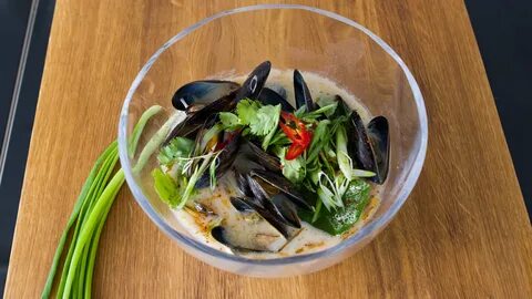 Морепродукты в кокосовом молоке
