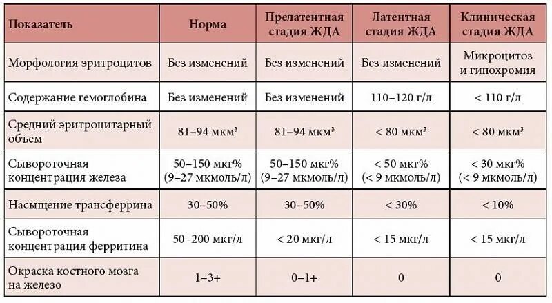 Железо сколько должно быть норма