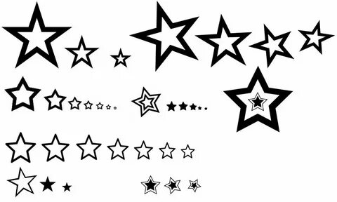 Эскизы звезды для тату - Фотобанк 3