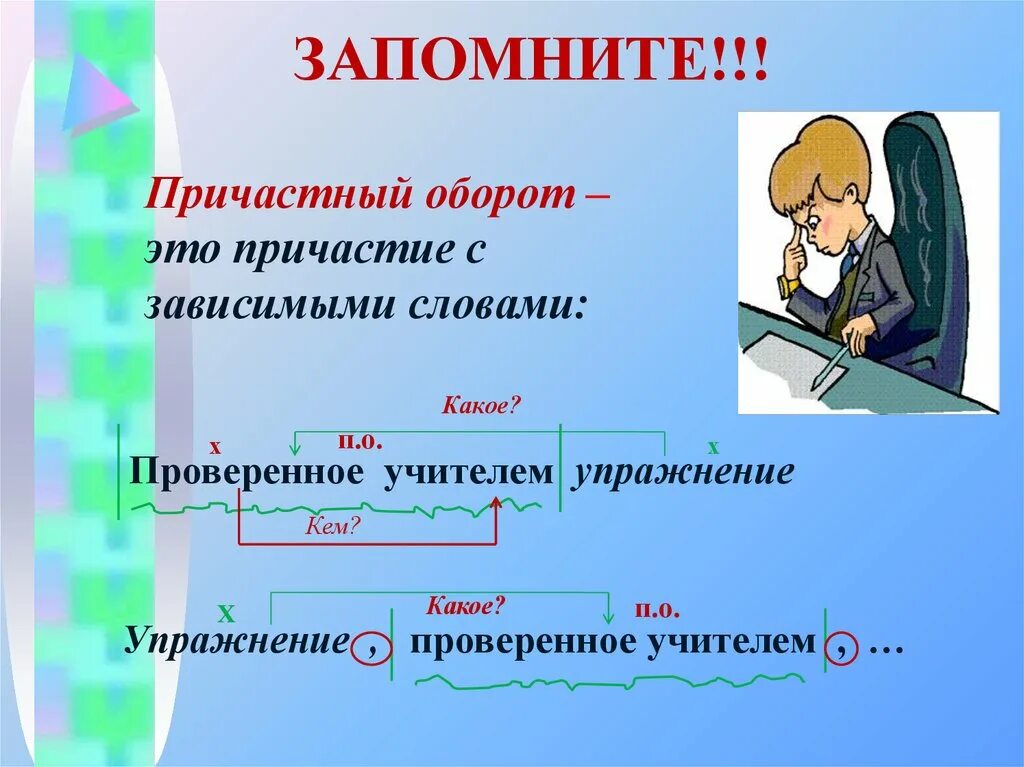 Причастный оборот определение. Причастный оборот. Выделение причастного оборота запятыми. Зависимое слово в причастном обороте. Что такое причастный оборот в русском языке.