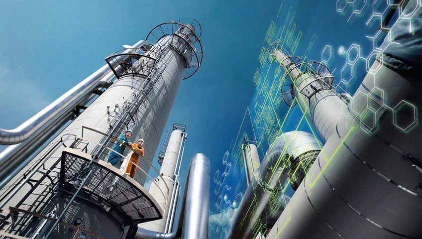 Индустриальный фон. Технологии в газовой промышленности. Нефтяники инновации. Ит в нефтегазовой отрасли. Промышленность трубы.