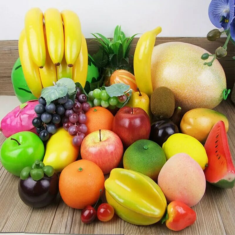 Муляжи овощей и фруктов. Фрукты муляж. Пластмассовые фрукты. Искусственные фрукты для декора. Купить муляжи фруктов