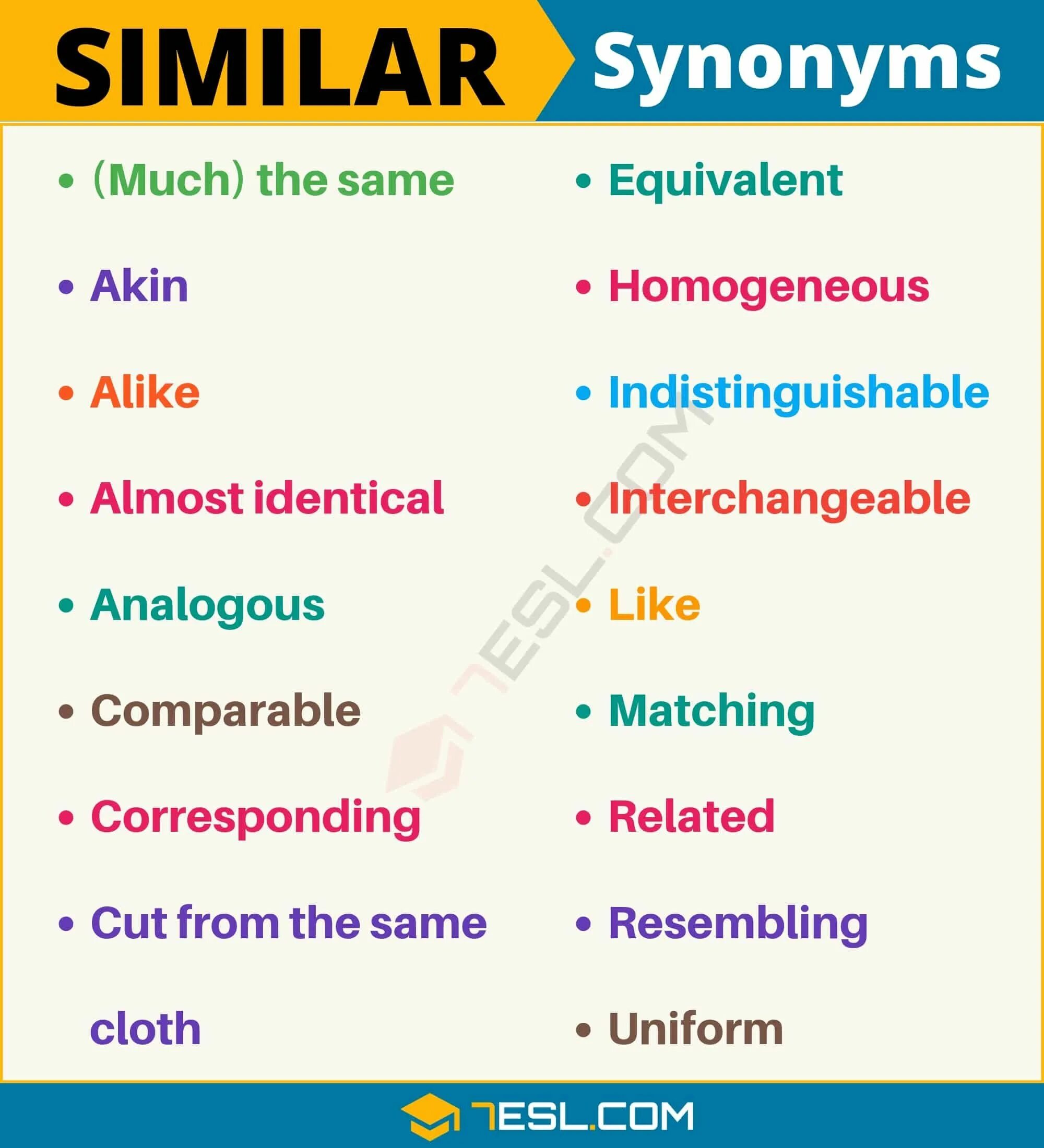 Something similar. Synonyms. Similar synonyms. Similar to или with. Same synonyms.