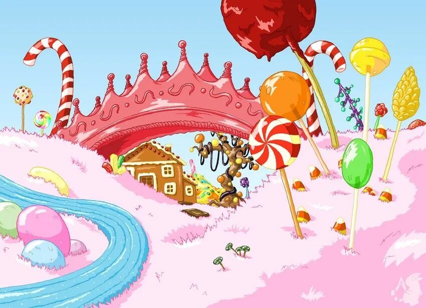 Кэнди Лэнд Candy Land. Сказочные сладости. Мир сладостей. Сладкая Страна.