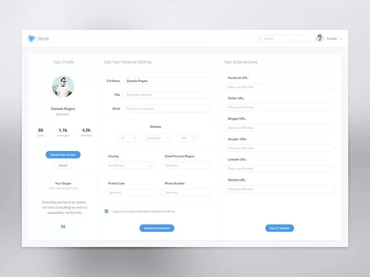 P2p userprofile