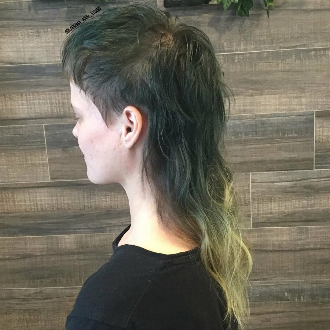 Маллет шуллет. Стрижка Modern Mullet. Маллет андеркат женская.