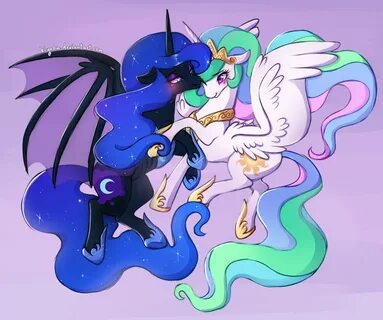 celestia, alicorn, bat pony, pony, bat pony alicorn, bat wings, blushing, f...