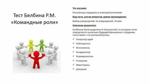 Тест работа в команде
