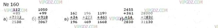 Найди сумму чисел 162 34 273 и 1199. Математика 5 класс упражнение 160. Найдите сумму чисел 112 85 и 2333. 1199 Математика 5 класс.