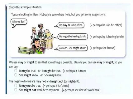 Will and might examples