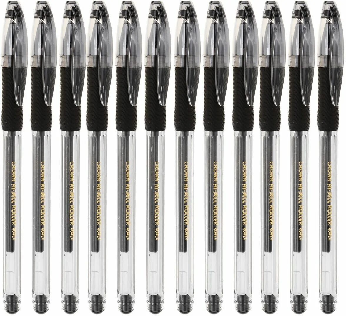 Черные гелевые ручки набор. Ручка гелевая черная hjr500 Crown. HJR-500rnb ручка черная. Ручка гелевая Hi-Jell Needle Grip. Ручка гелевая Сrown "Hi-Jell Grip"черная 12шт.