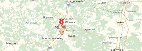 Карта осадок медынь
