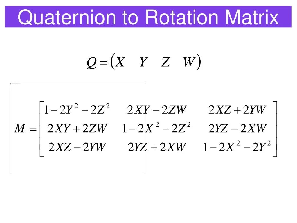 Quaternion rotation