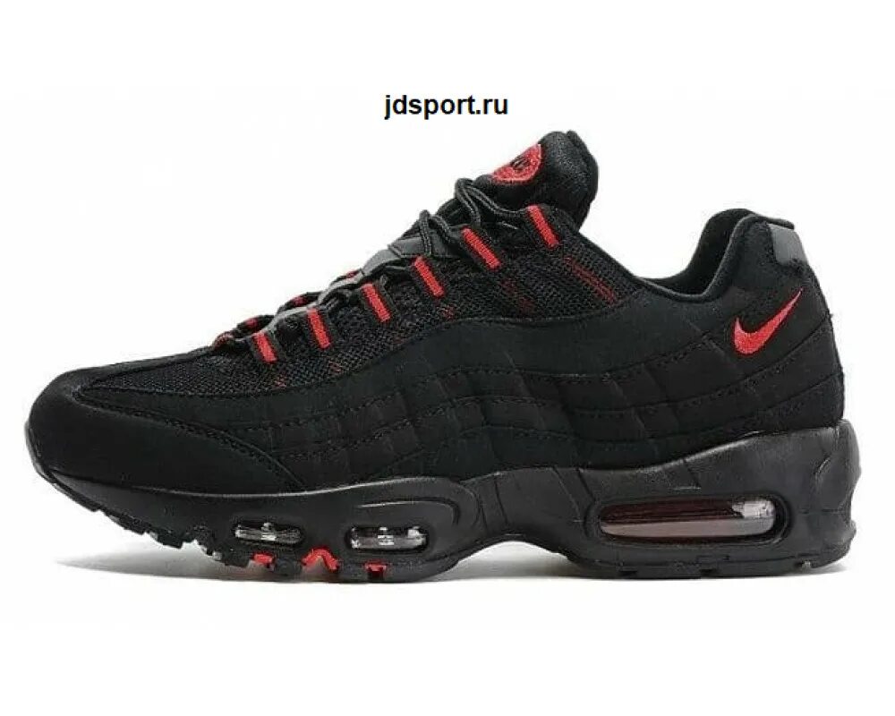 Кроссовки 95 мужские. Nike Air Max 95 Black. Nike Air Max 95 Black Red. Nike Air Max 95 Essential. Nike Air Max 95 черные.