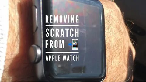Царапина экран apple watch