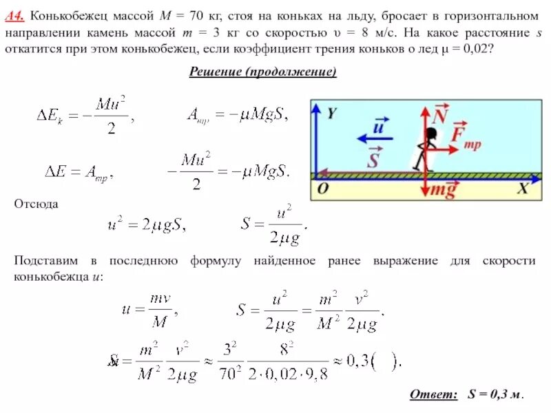 Конькобежец массой бросает в горизонтальном направлении камень. Задачи на ньютоны по физике. Сопротивление витка. Коэффициент трения коньков о лед. Конькобежец бросает камень массой 2 кг.