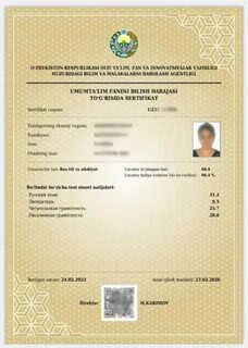 Milliy sertifikat