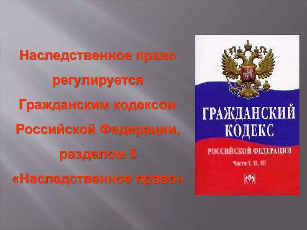 Гражданский кодекс рф включает в себя. Наследственное право. ГК (наследственное право). Право наследования регулируется. Наследство ГК РФ.