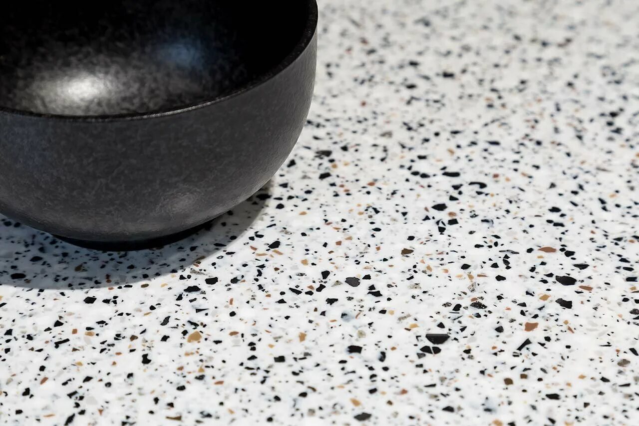 Laminam терраццо. Grandex j-510 terrazzo Bianco. Porcelanosa терраццо. Столешница grandex terrazzo Bianco j-510.