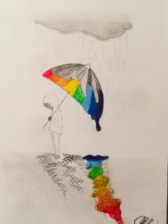 Рисунок радости карандашом