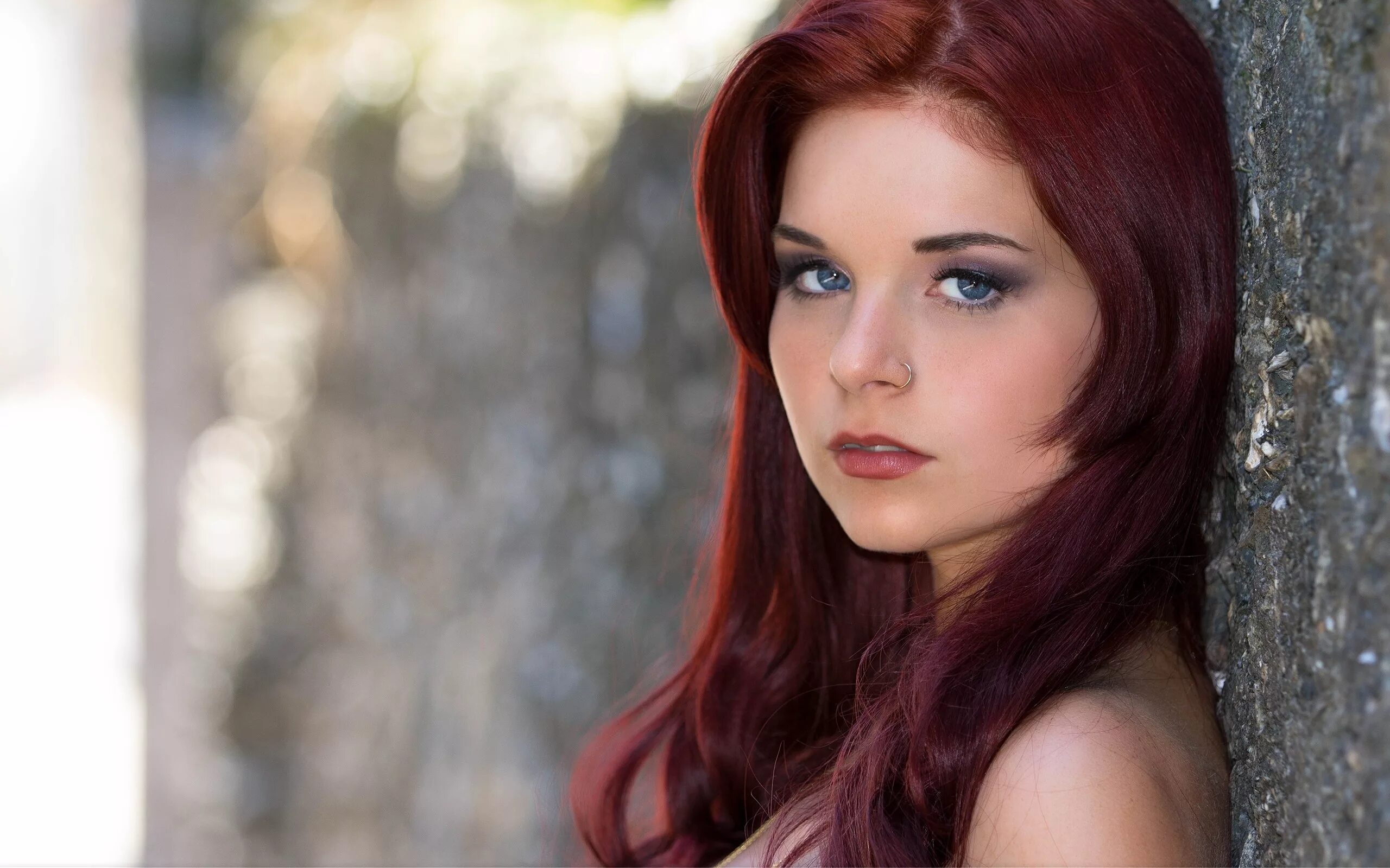 Blacked red hair
