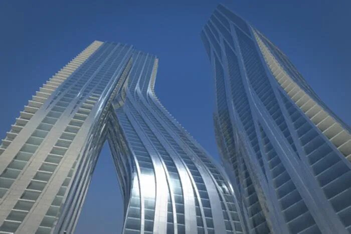 Signature towers. Танцующие башни Заха Хадид. Signature Towers Заха Хадид. Заха Хадид Объединенные арабские эмираты. Архитектор ОАЭ Заха Хадид ОАЭ.