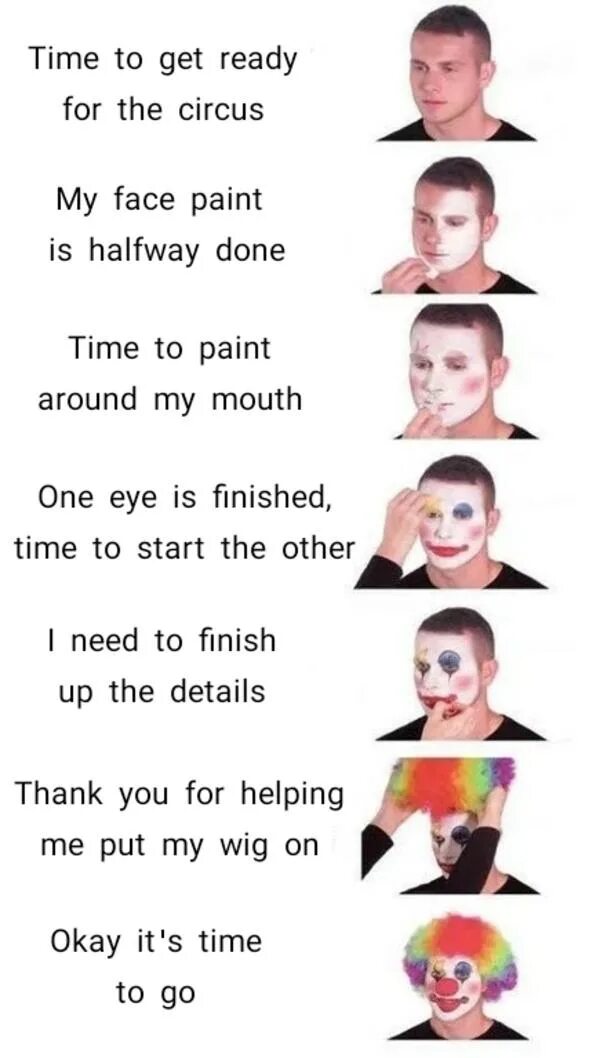 Face of a clown перевод на русский