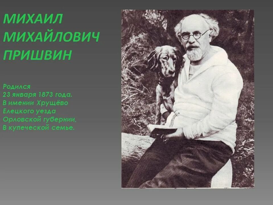 Михаила Михайловича Пришвина (1873–1954). Писатель м. м. пришвин (1873-1954, 150). Писателя м м пришвина