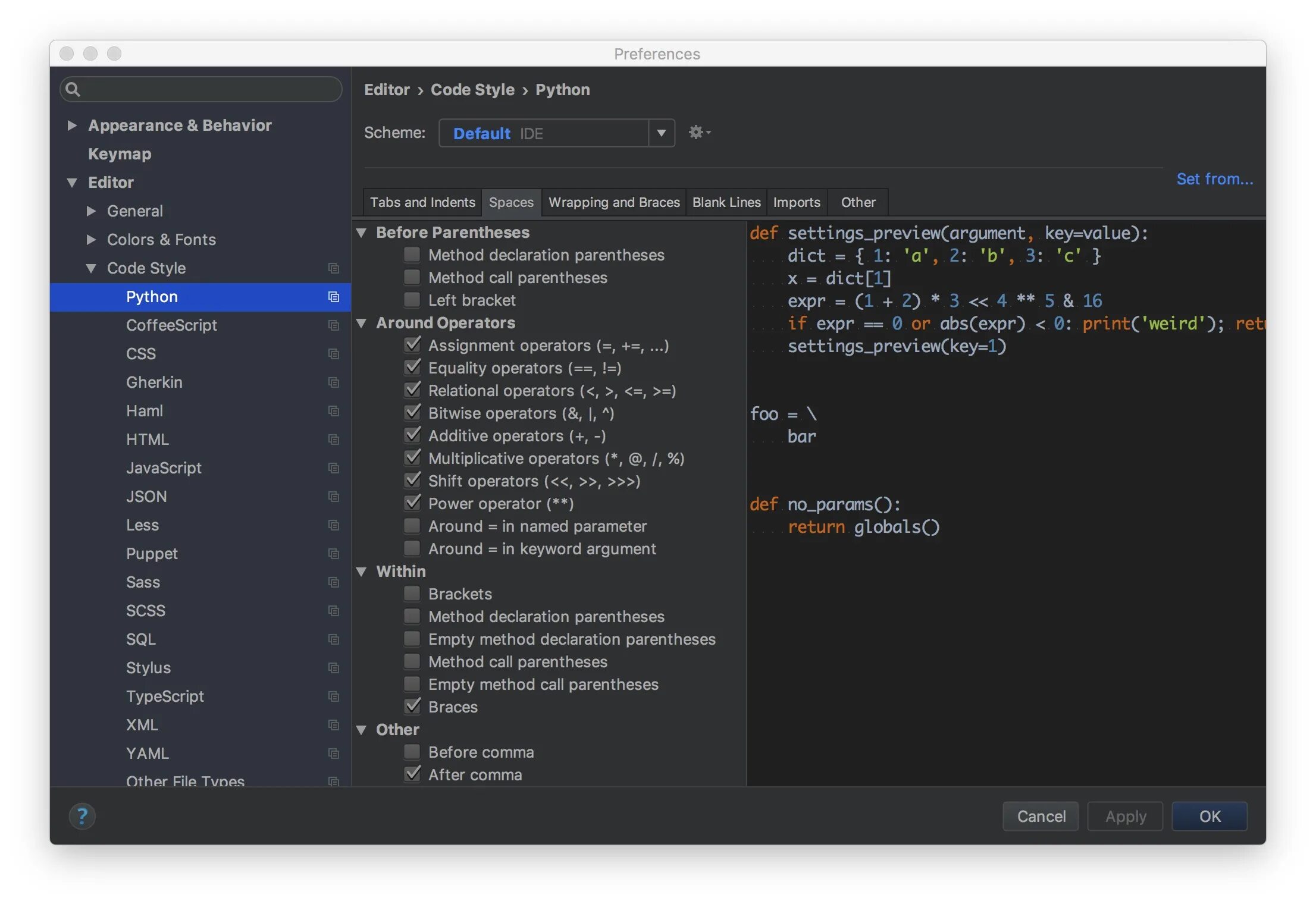 Different code. Пайчарм Python. Код Python PYCHARM. Редактор кода для Python PYCHARM. Стили для PYCHARM.