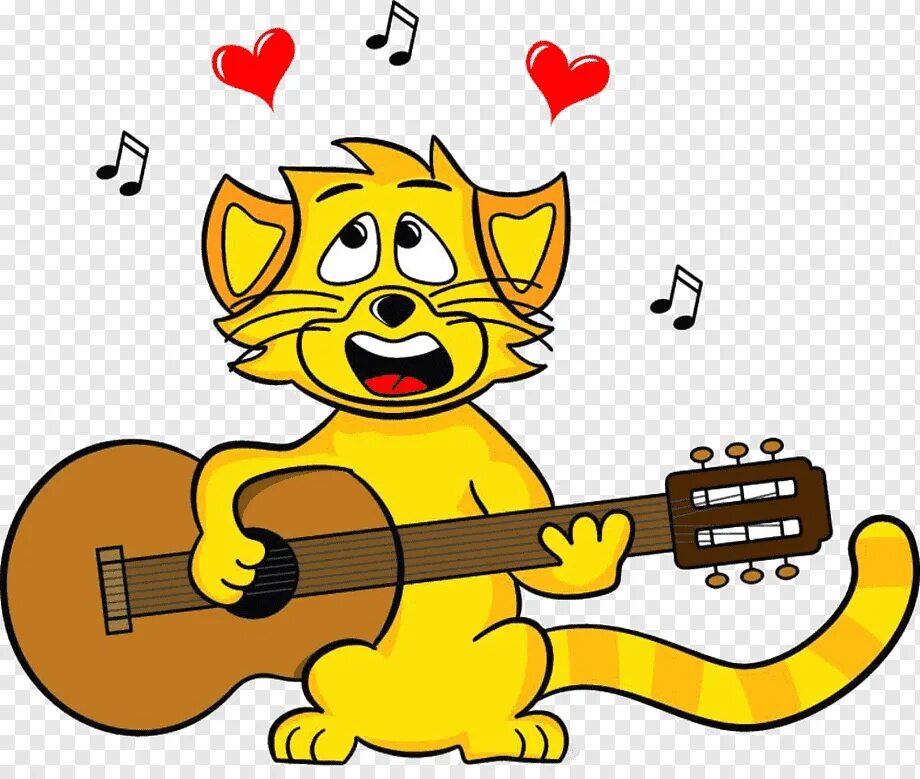 Cats can sing. Кот поет. Животные с гитарой. Кот с гитарой на прозрачном фоне. Мультяшный кот с гитарой.