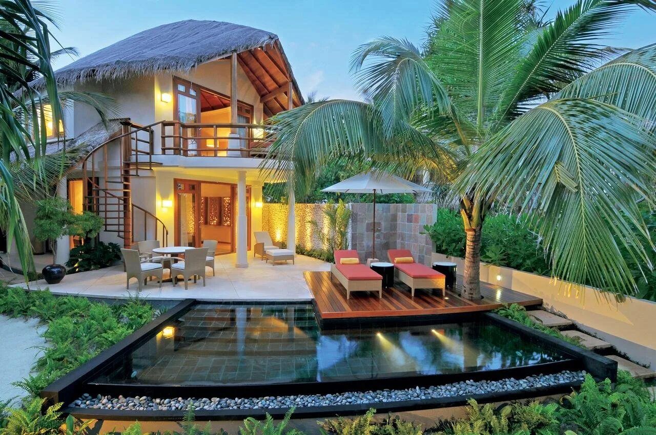 Мальдивы: hideway beach resort & spa. Сардиния. Терраса бали бунгало. Four seasons resort maldives at landaa giraavaru 5 *. Мальдивы бунгало 5*.
