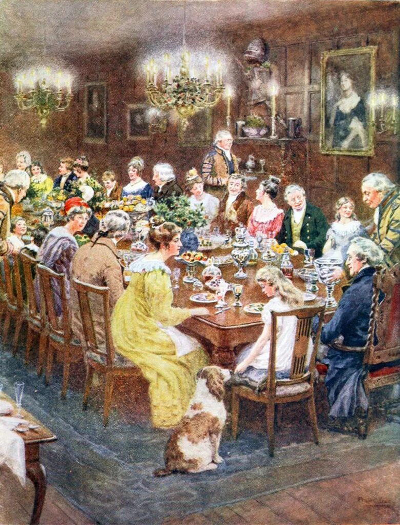 Зва н нн ый обед. Дадд Фрэнк (1851-1929) Англия. Обед 19 век дворяне. Застолье 19 века. Застолье в живописи.