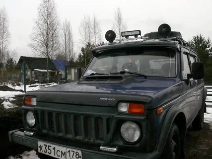 Установка светодиодной балки на ниву