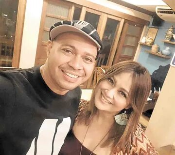 Luke Mejares (left) and Jinky Vidal Singers Jinky Vidal and Luke Mejares wi...