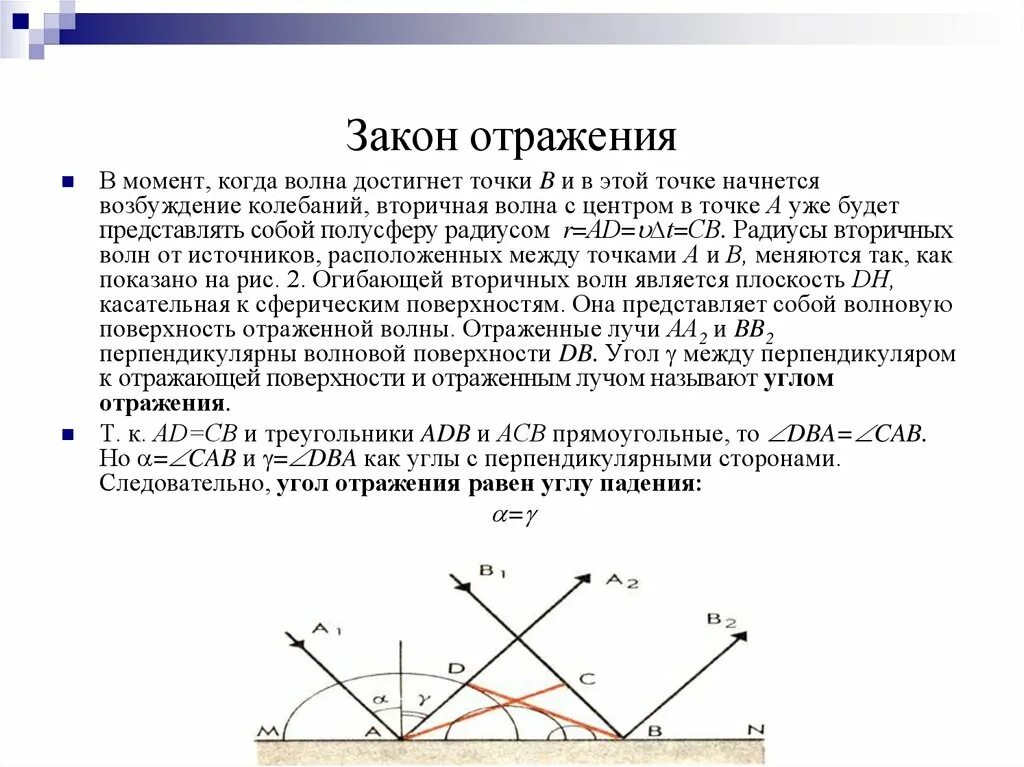 Принцип Гюйгенса закон отражения волн. Доказательство закона отражения света Гюйгенса. Принцип Гюйгенса закон отражения света. Принцип Гюйгенса преломление света.