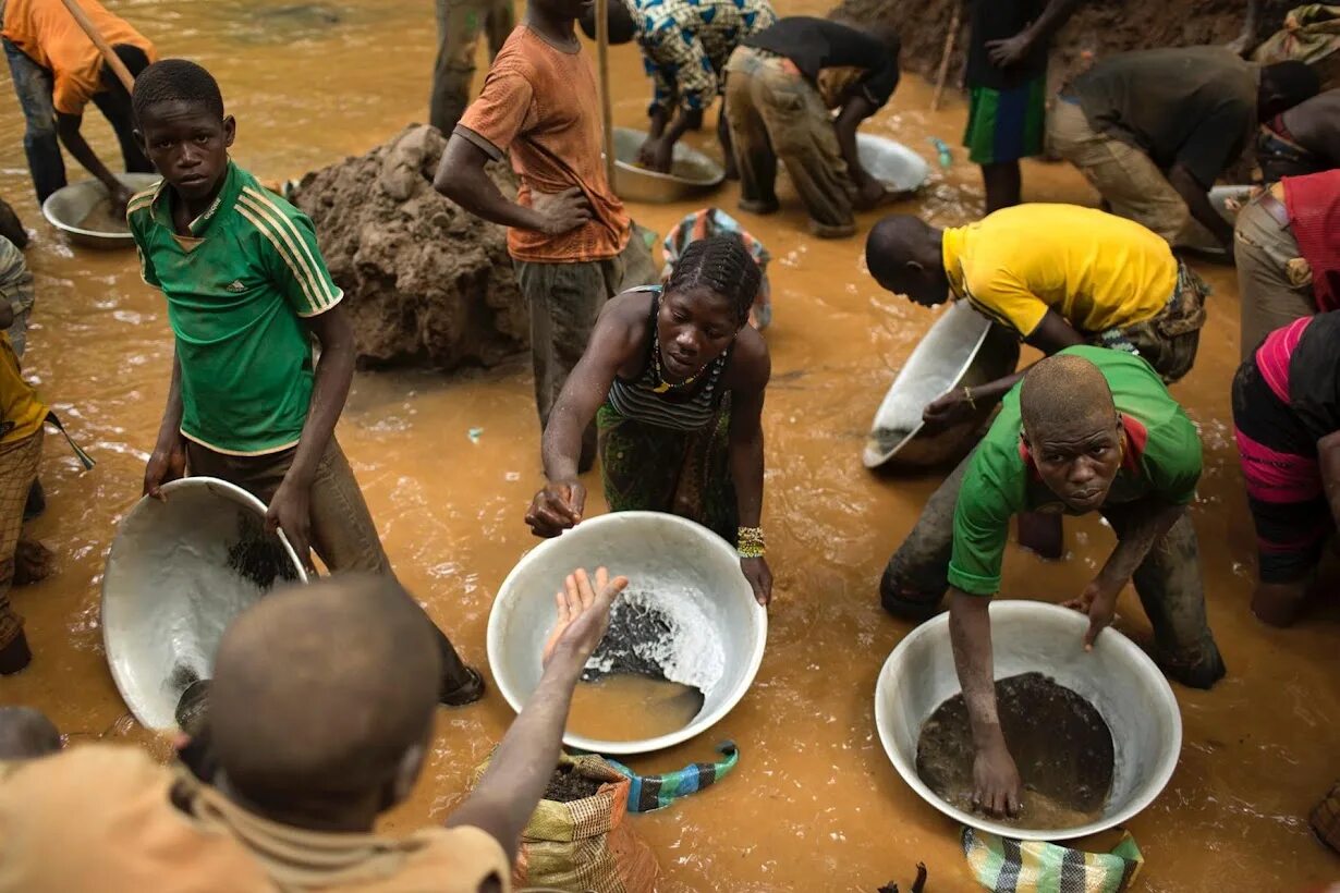 Золотодобыча Центральная Африканская Республика.