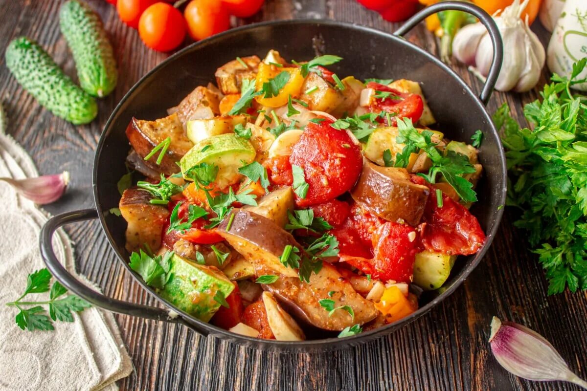 Овощное рагу с мясом