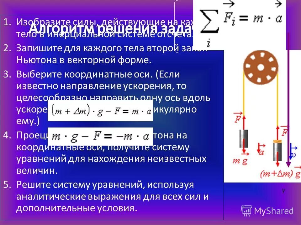 формула третьего закона ньютона в векторном виде. проекция второго закона ньютона на оси. запишите 2 закон ньютона в векторной форме. движение с учетом силы трения. уравнение второго закона ньютона в векторном виде.