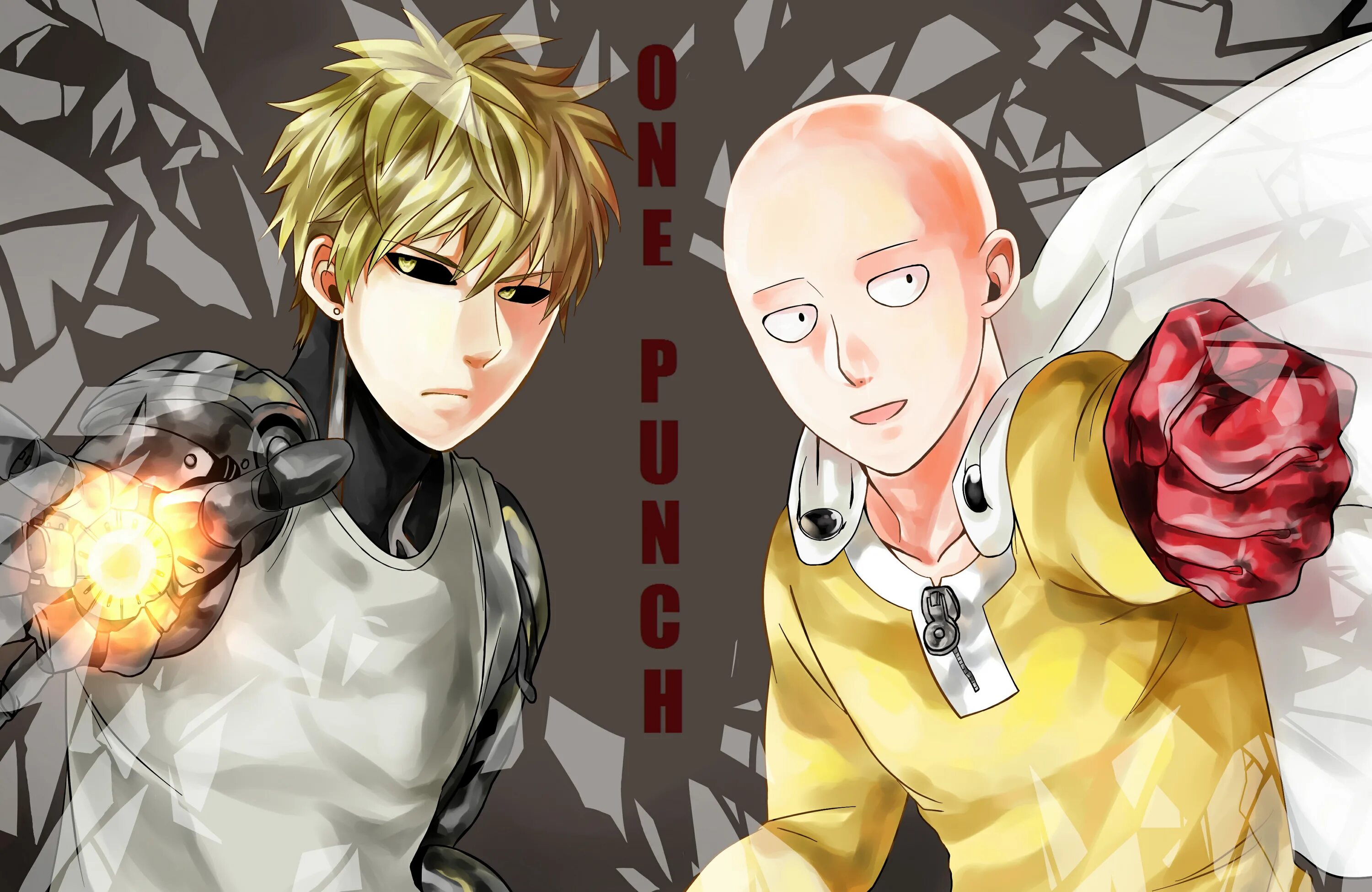 One punch game. Ванпанчмен Сайтама арт.