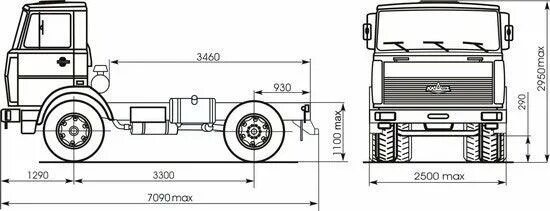 Мм объем габаритный 0. Объем кузова МАЗ 555102. МАЗ 555102 габариты. МАЗ 555102-223 габариты. МАЗ 555102 технические характеристики.