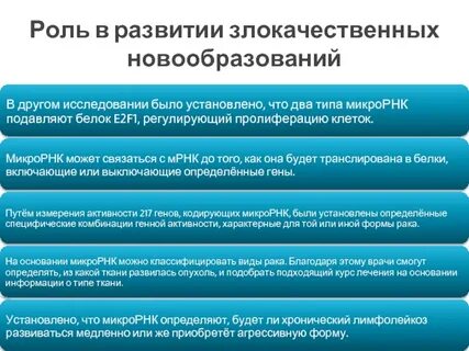 Развитие злокачественных опухолей