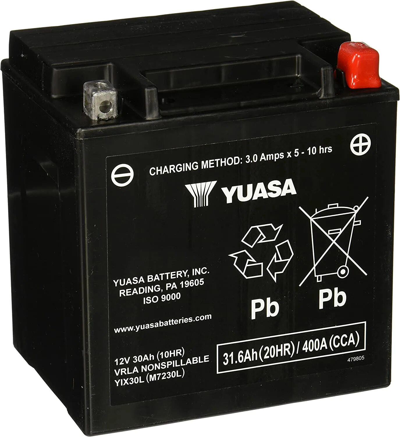 Yuasa аккумуляторы купить. Yuasa yix30l-BS. Yuasa 31.6 Ah 400a аккумулятор. АКБ yix30lbs. Аккумулятор для квадроцикла Yuasa.