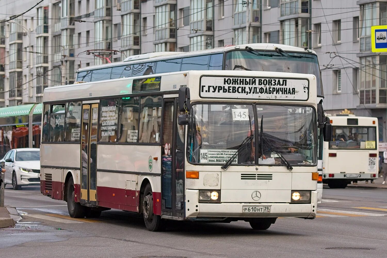 Автобус 145 калининград. Автобус 596 Калининград. Автобус Мерседес Россия. Маршрут 145. 17 Автобус Калининград.